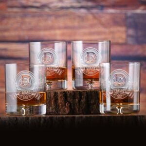 Angelundhaustiermarkt Crystal Whiskey Glasses Set of 4 – Elegant Barware