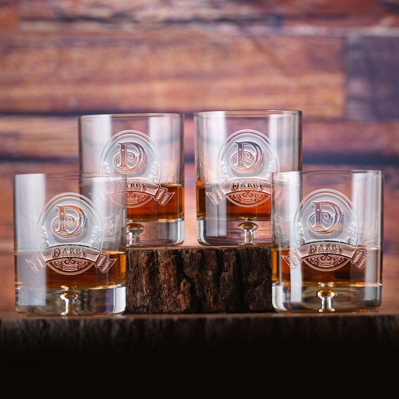 Angelundhaustiermarkt Crystal Whiskey Glasses Set of 4 – Elegant Barware