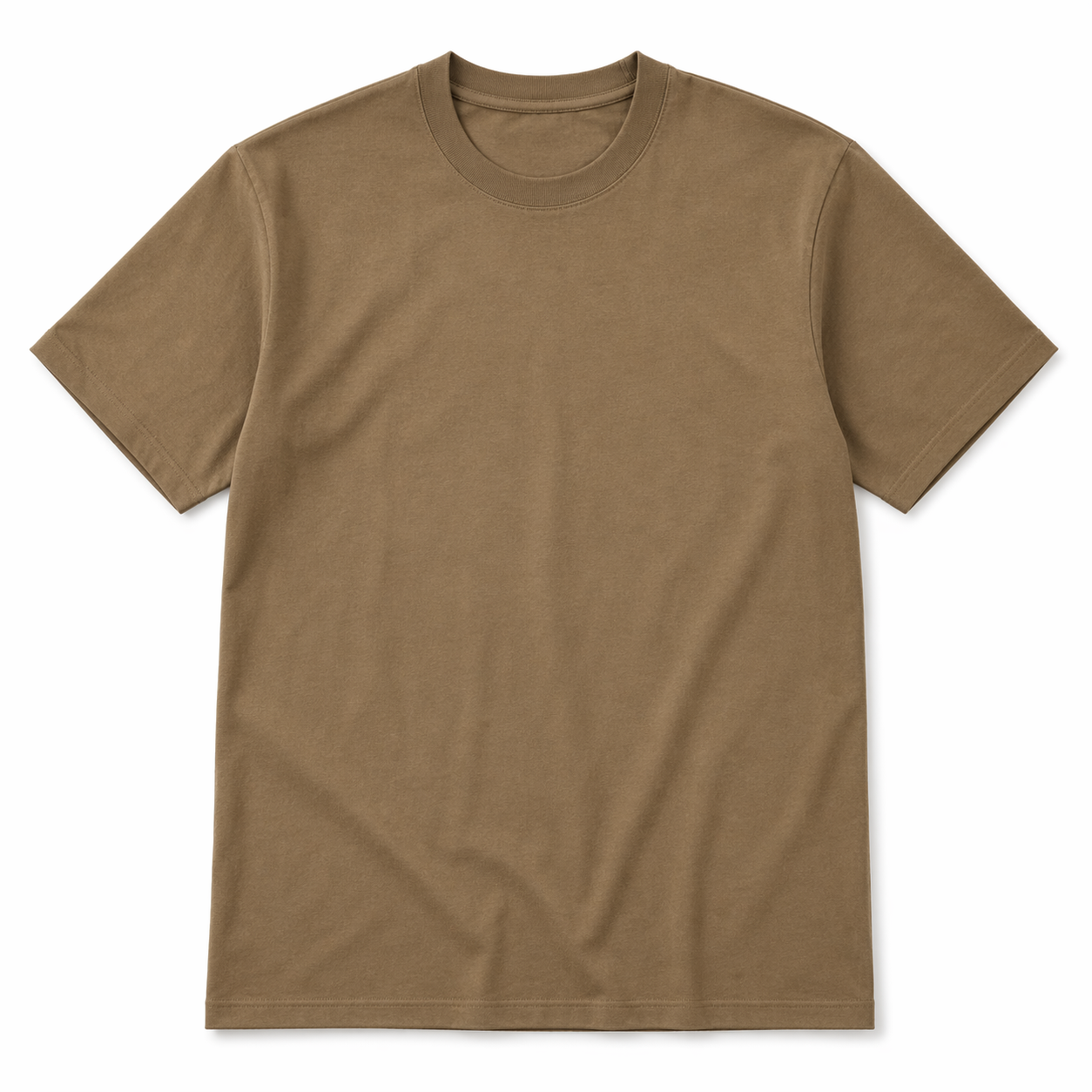 Premium Oversized Heavyweight Cotton T-Shirt – Soft Breathable Fabric, Relaxed Fit, Unisex Casual Tee – Brown