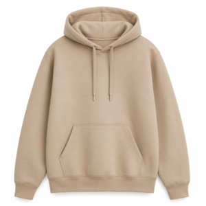 Premium Oversized Pullover Hoodie – Soft Fleece Cotton Blend, Relaxed Fit, Kangaroo Pocket, Unisex – Beige